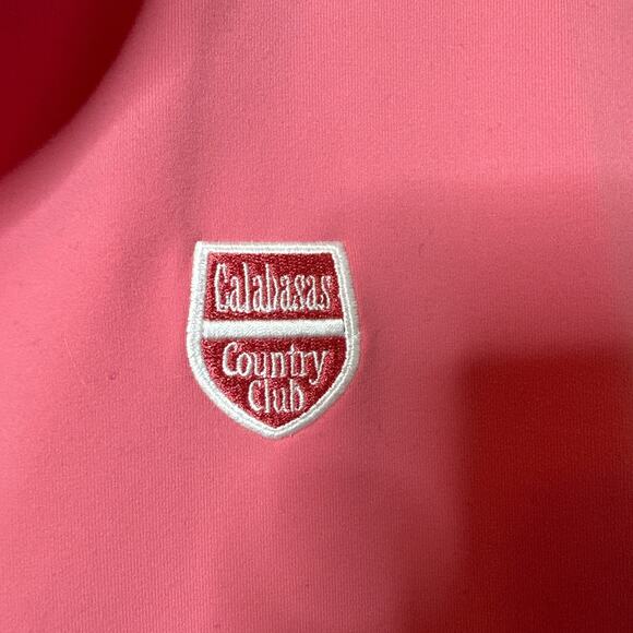 Footjoy Full Zip Knit Vest Calabasas Counrty Club Logo Stretch Size Medium NWT - Picture 2 of 7